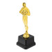 Excellence gold  award trophy figure 