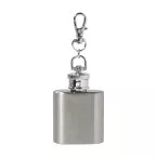 Bering silver  RSS hip flask keyring 