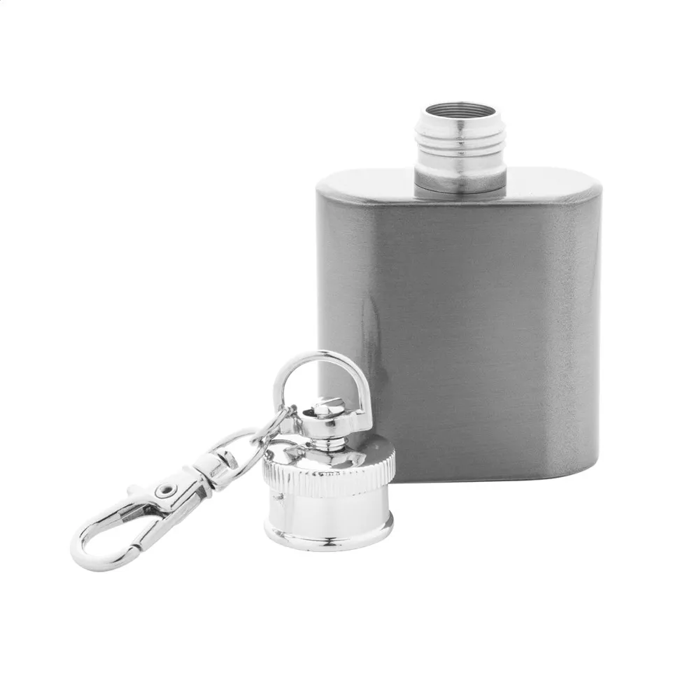 Bering argenté  Porte-clés flasque en...