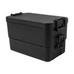 Duplox black  stackable lunch box 
