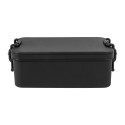 Duplox zwart  stapelbare lunchbox 