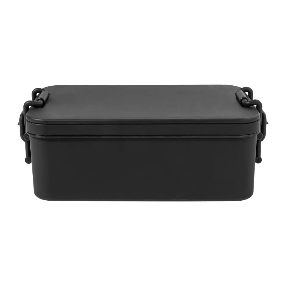 Duplox zwart  stapelbare lunchbox 