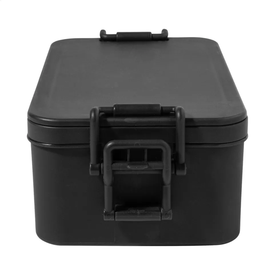 Duplox zwart  stapelbare lunchbox 