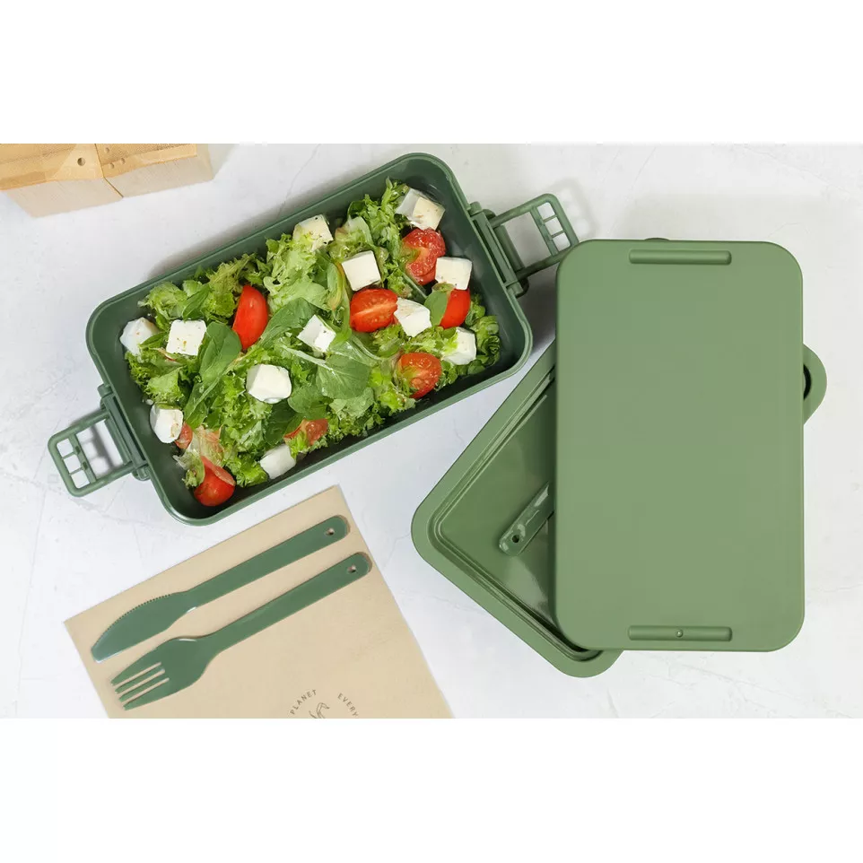 Duplox green  stackable lunch box 