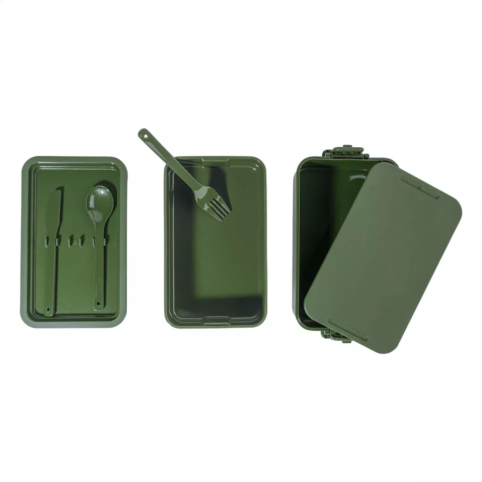 Duplox green  stackable lunch box 