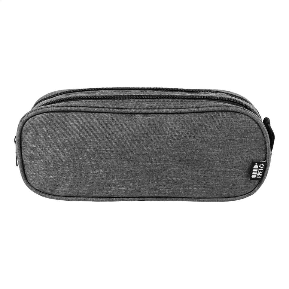 Dubsten donker grijs  RPET pen case 