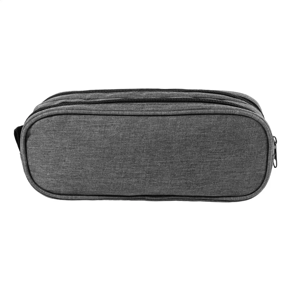 Dubsten donker grijs  RPET pen case 