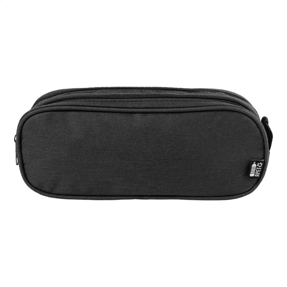 Dubsten noir  Trousse stylos en RPET 