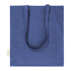 Totepex Hue blauw  gerecyclede katoenen boodschappen tas 