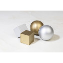 Cubix Shine silver  metallic antistress ball 