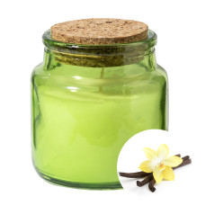 Corbama green  candle 