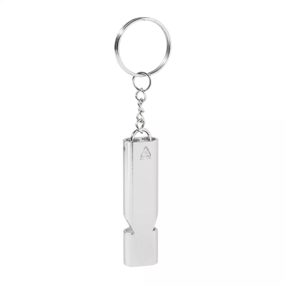 RaluHiss silver  whistle keyring 