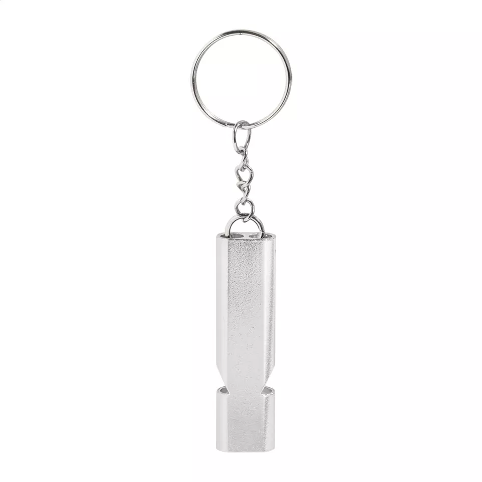 RaluHiss silver  whistle keyring 