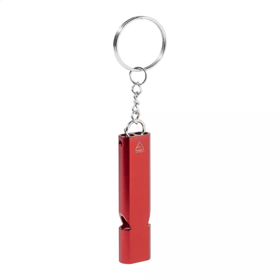 RaluHiss rood  fluitje sleutelhanger 