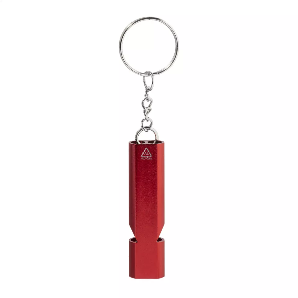RaluHiss rood  fluitje sleutelhanger 