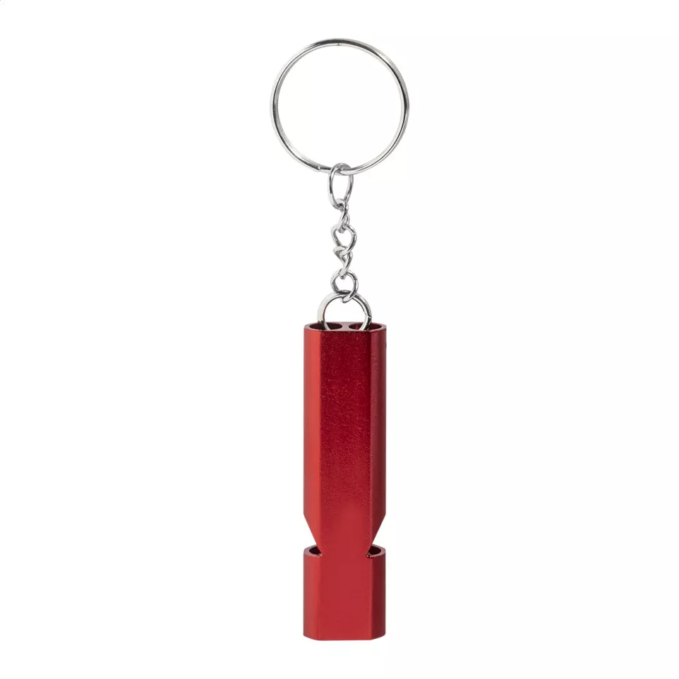 RaluHiss rood  fluitje sleutelhanger 
