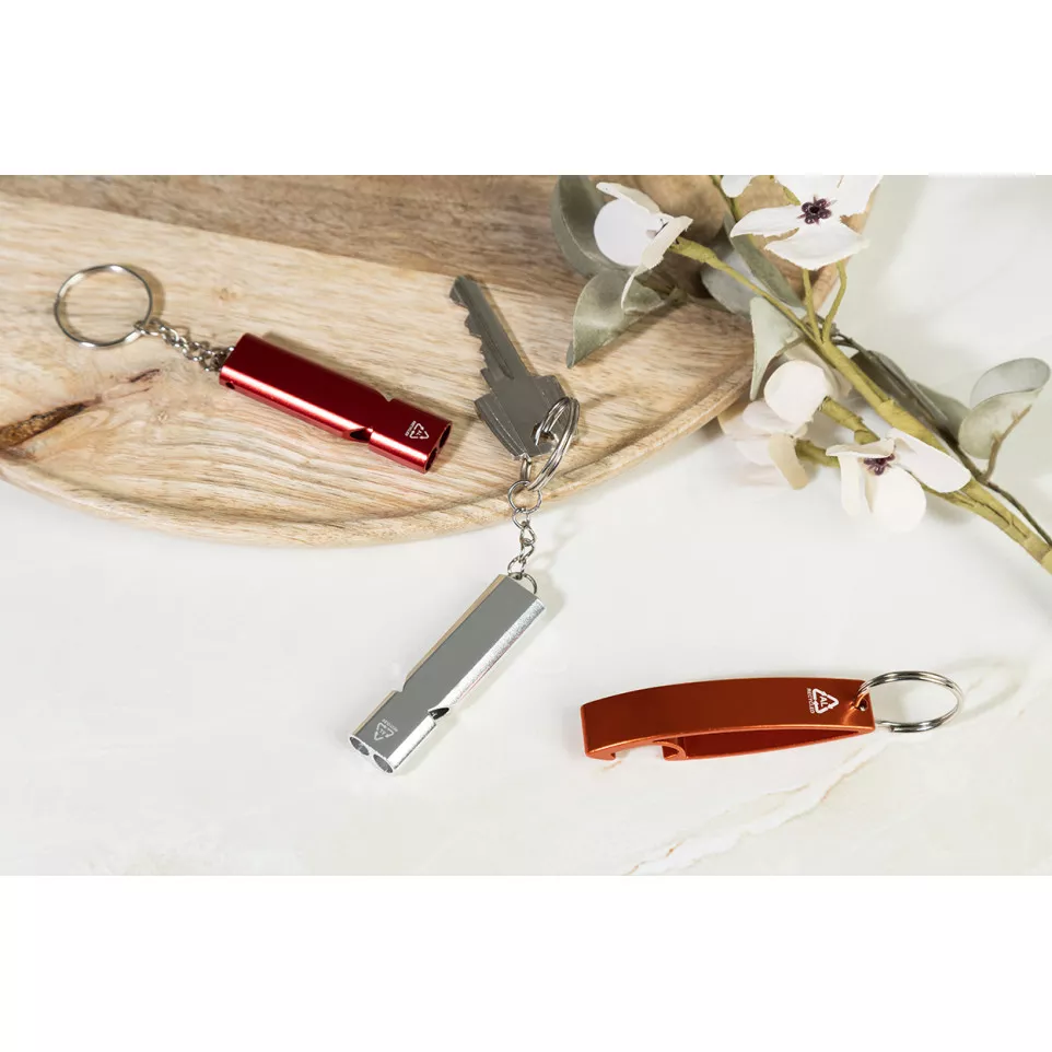 RaluHiss rood  fluitje sleutelhanger 