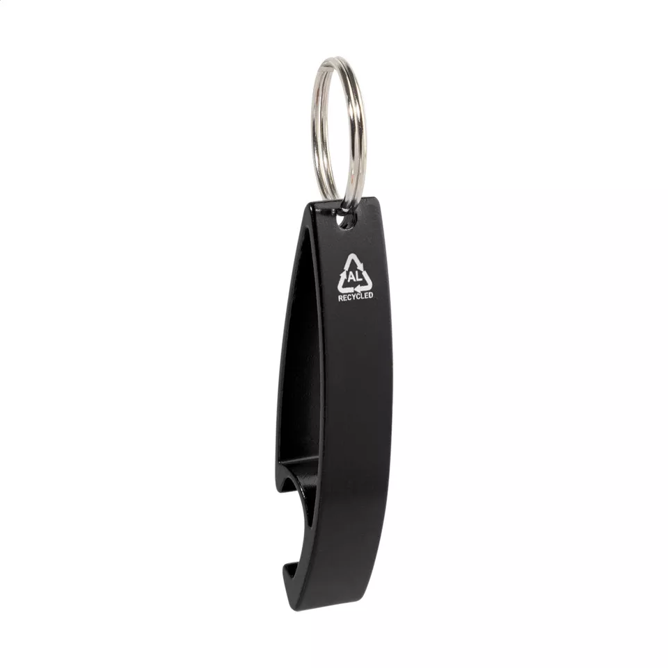 Ellopi zwart  sleutelhanger flesopener 
