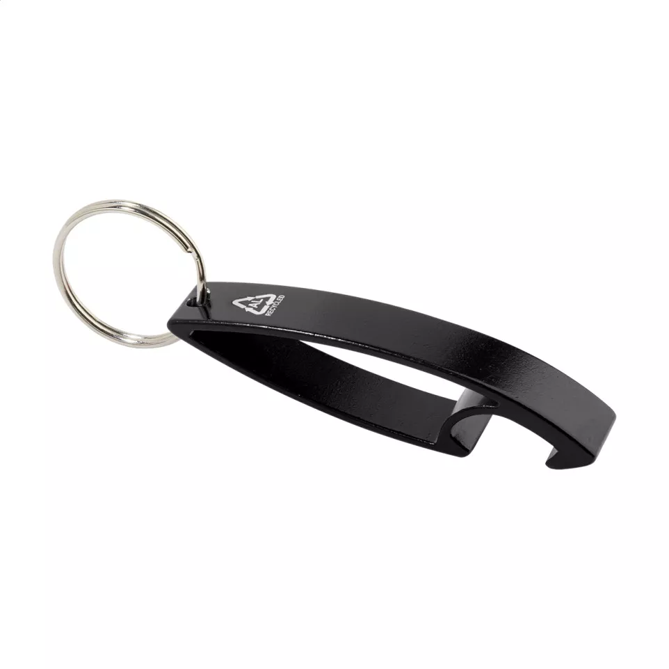 Ellopi zwart  sleutelhanger flesopener 