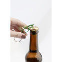 Ellopi green  bottle opener keyring 