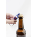 Ellopi blue  bottle opener keyring 