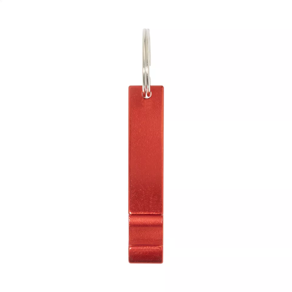 Ellopi red  bottle opener keyring 