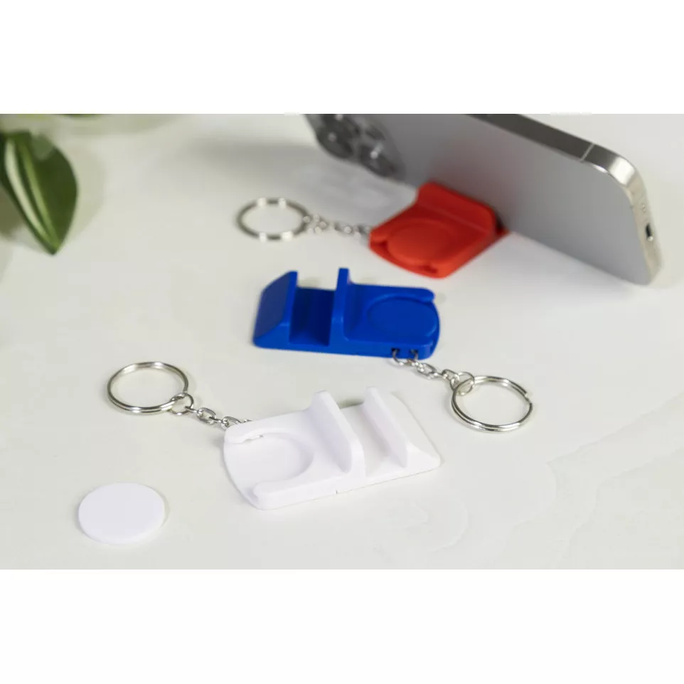 Hoken white  RABS trolley coin keyring 