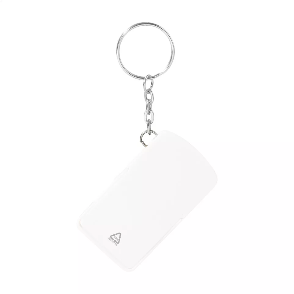 Hoken white  RABS trolley coin keyring 