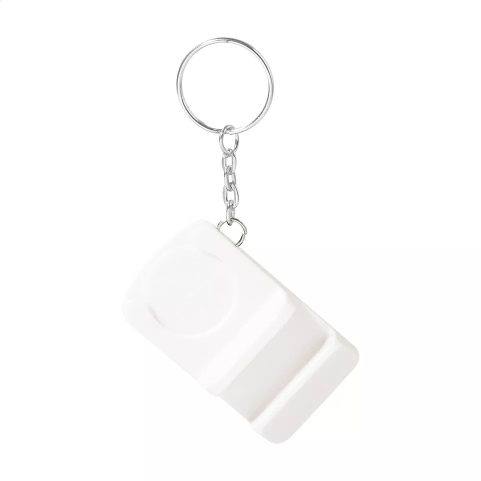 Hoken white  RABS trolley coin keyring 