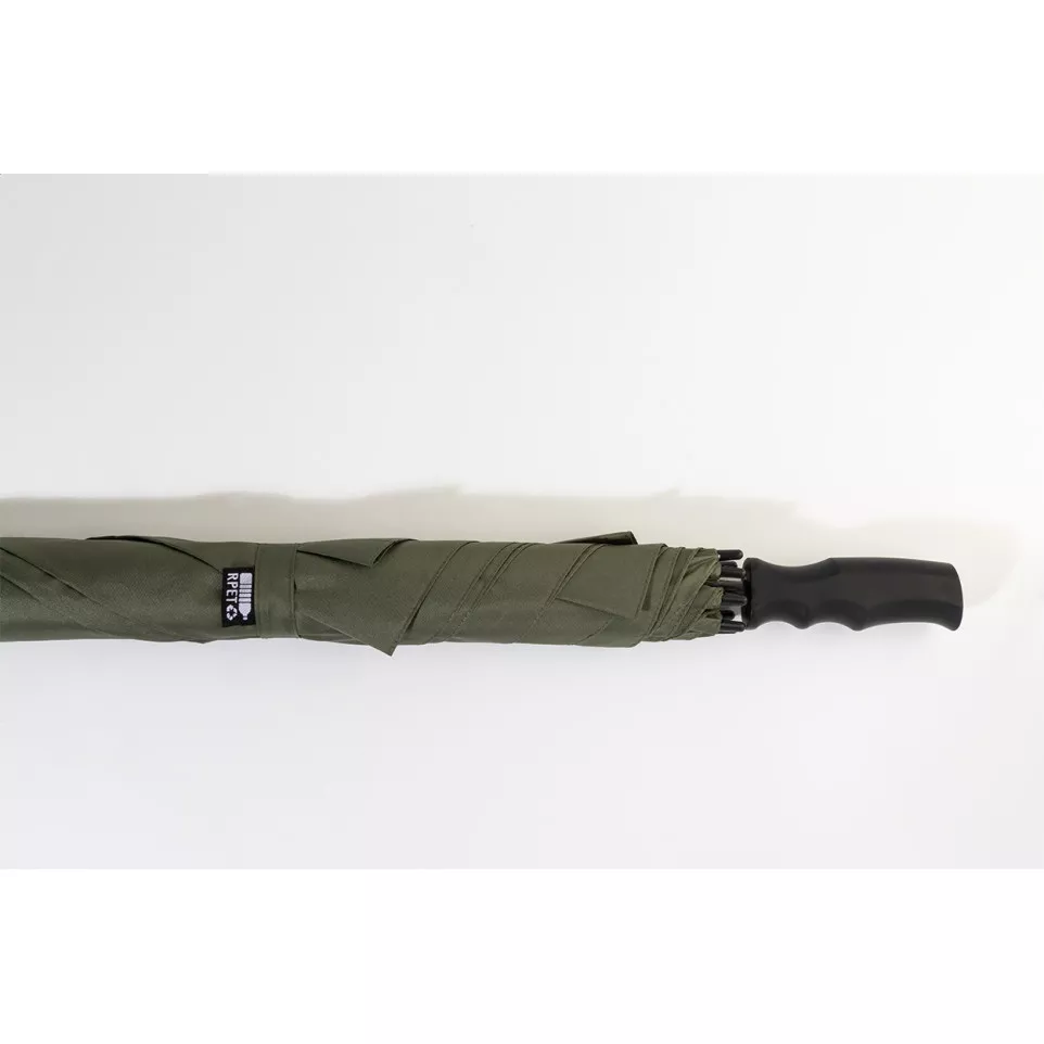 Quadstorm green  square RPET umbrella 