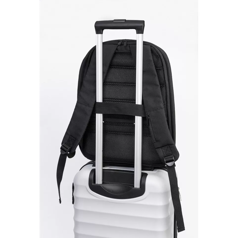 Leland black  RPET backpack 
