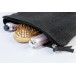 Cospex black  recycled cotton cosmetic bag 