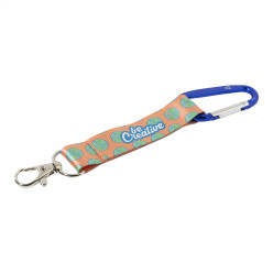 SuboRing Double blauw  custom made RPET-sleutelhanger 