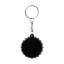 Popcap zwart  RABS flesopener sleutelhanger 