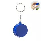 Popcap bleu  Porte-clés décapsuleur en ABS 