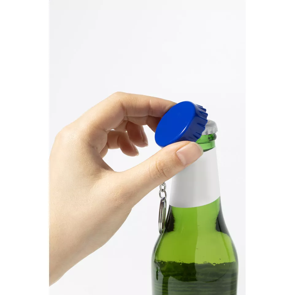 Popcap blue  RABS bottle opener keyring 