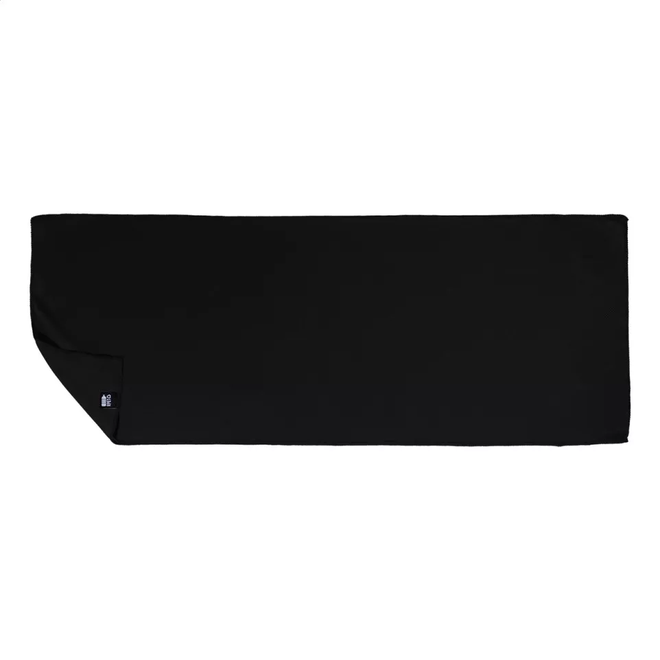 Endure zwart  RPET handdoek 