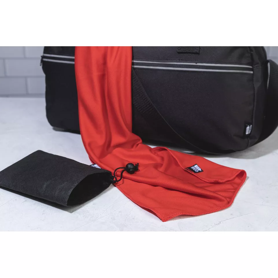 Endure rood  RPET handdoek 