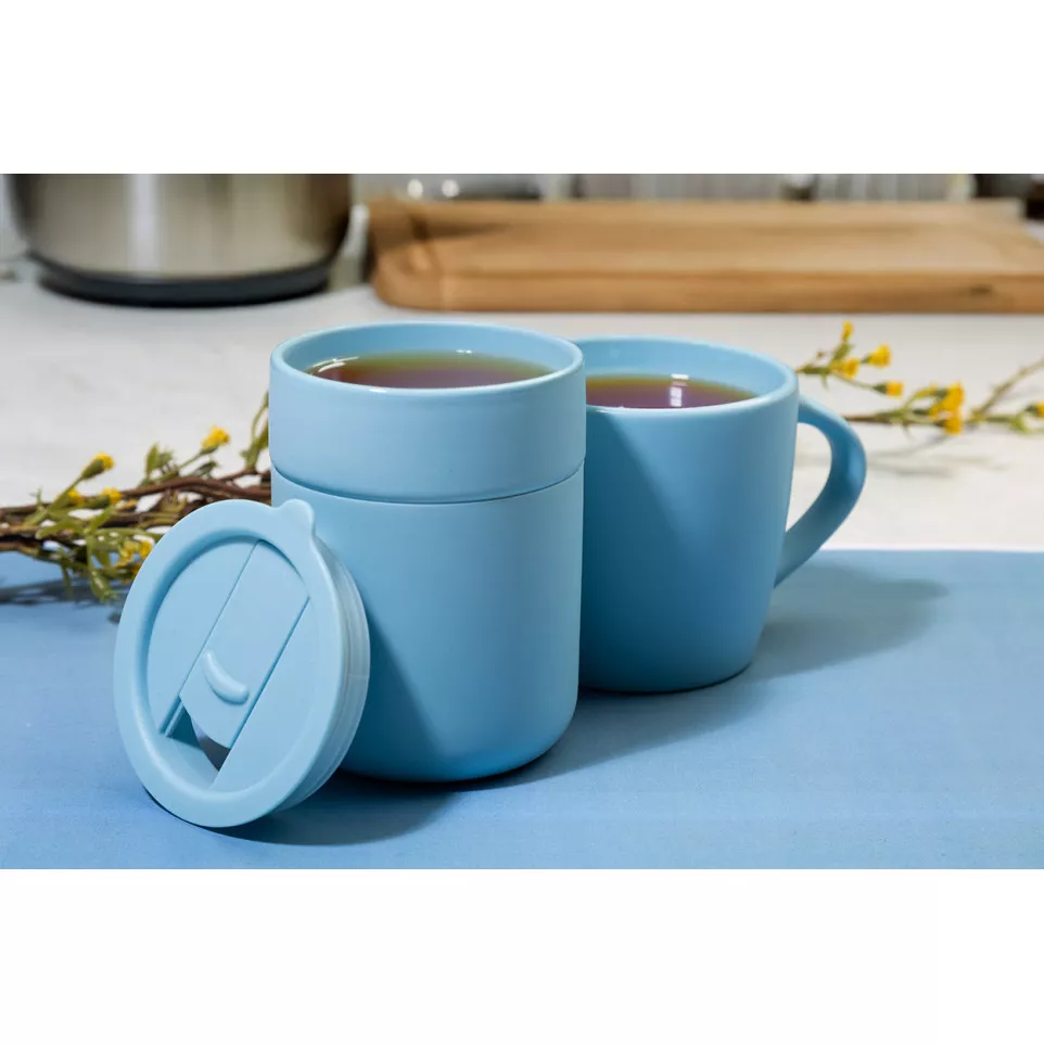 Liberica licht blauw  reis beker 