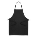 Commis noir  tablier en coton recyclé 