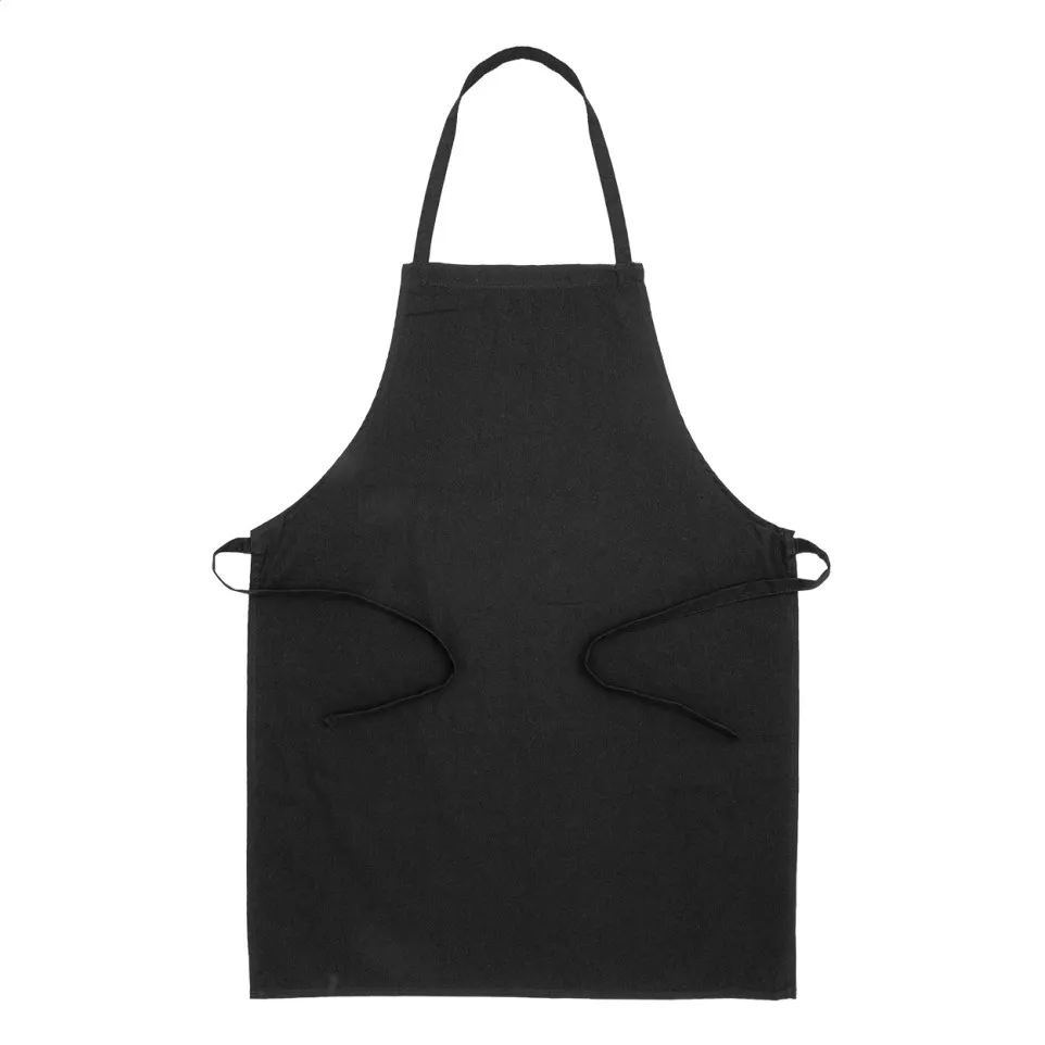 Commis black  cotton apron 