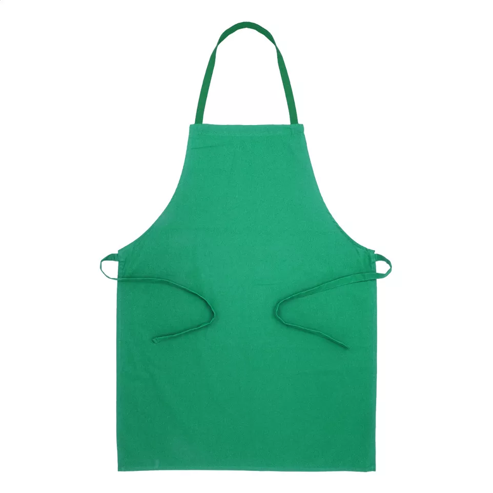 Commis vert  tablier en coton recyclé 