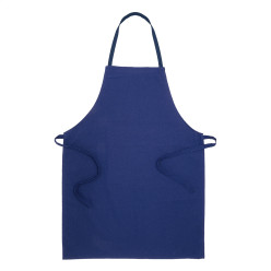 Commis donker blauw  katoenschort 