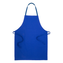 Commis bleu  tablier en coton recyclé 