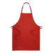Commis rouge  tablier en coton recyclé 