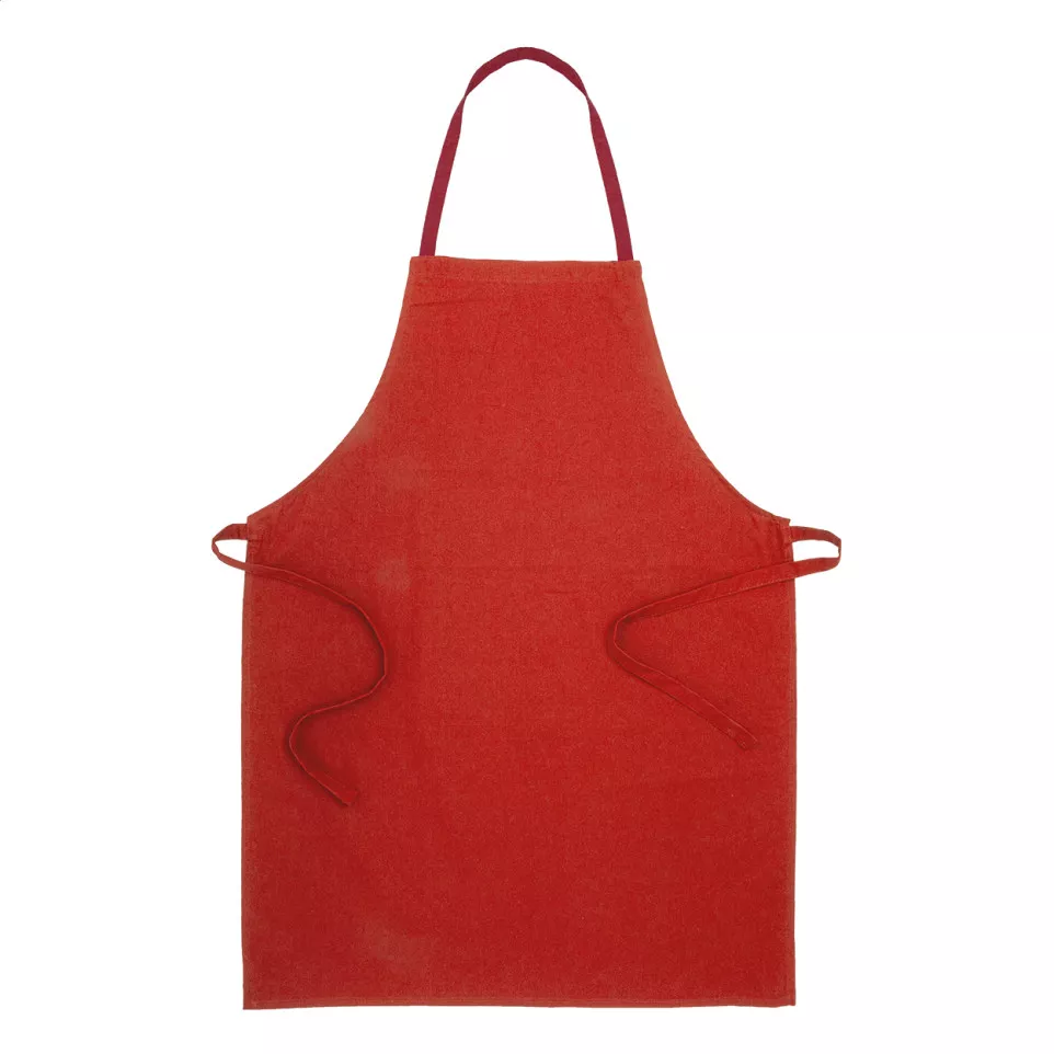 Commis rouge  tablier en coton recyclé 