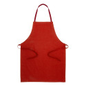 Commis red  cotton apron 