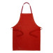 Commis rouge  tablier en coton recyclé 