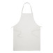 Commis blanc  tablier en coton recyclé 