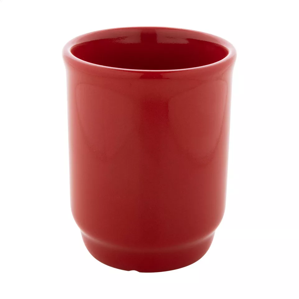 Marknad rood  stapelbare keramische mok 